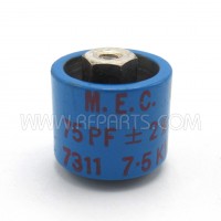 580075-7P Doorknob Capacitor 75pf 7.5kv 10% (Pull)