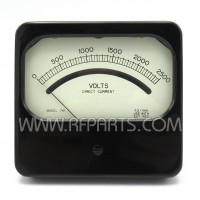 Model 741 Burlington 0-2500 DC Volt Meter (NOS)