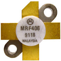 MRF406 Motorola NPN Silicon RF Power Transistor 20W (PEP) 30 MHz 12.5V (NOS)