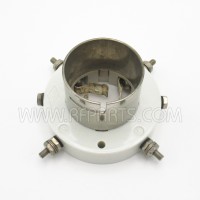 National (Johnson 211 Type) 4 Pin Ceramic Tube Socket (NOS)