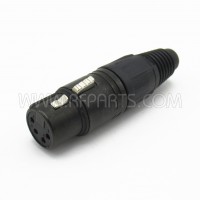 NC4FX-B Neutrik 4 Pole Female XLR Cable Connector (NOS)