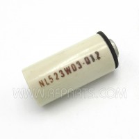 NL523W03-012 Centralab Glazed Ceramic Standoff Insulator1 1/2" Long x 3/4" Diameter with Threaded Mounting Holes (Pull)