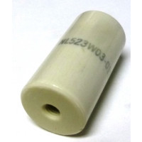 NL523W03-012 Centralab Glazed Ceramic Standoff Insulator1 1/2" Long x 3/4" Diameter with Threaded Mounting Holes