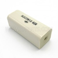 NL523W13-020 Centralab Glazed Ceramic Standoff Insulator 2 1/2" Long x 1" Wide with Threaded Mounting Holes