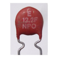 NP0-12  Disc Capacitor, 12pf (Cut Lead)