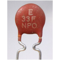 NP0-33  Disc Capacitor 33pf (Cut Lead)