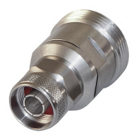 P2RFD-1672-SS RF Industries 7/16 DIN Female to Type-N Male Between Series Adapter