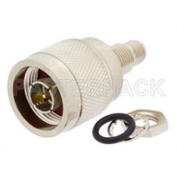 PE9551 Adapter, SMA Female to Type-N Male Bulkhead