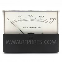 QAS-25 Beede Panel Meter 0-200 DC Milliamps (NOS)