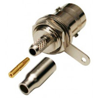 RFB-1116-B-03 RF Industries BNC Female Crimp Bulkhead Connector for Cable Group B