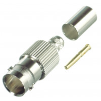 RFB-1724-Q RF Industries BNC Female Crimp Connector 75 Ohm for Cable Group Q
