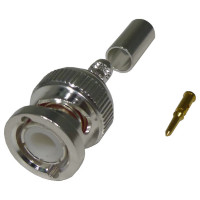 RFB-1106-2ST RF Industries BNC Male Crimp Connector for Cable Group C