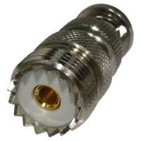 RFB-1136 RF Industries UHF Female to BNC Male Between Series Adapter 0-4 GHz 50 Ohms 