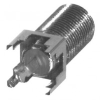 RFF-1450-03 RF Industries Type-F Female Vertical PCB Mount with Solder Tab