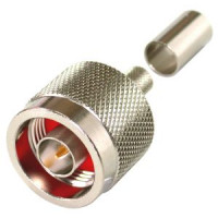 RFN-1006-8X RF Industries Type-N Male Crimp Connector for Cable Group X, EZ Style