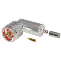 RFN-1009-C RF Industries Right Angle Type-N Male Crimp Connector for Cable Group C