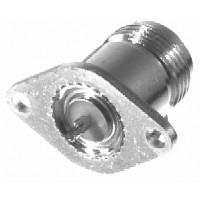 RFN1020-1 RF Industries Type-N Female 2 Hole Chassis Mount Panel Connector