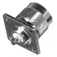 RFN-1041-1 RF Industries Type N Male 4 Hole Panel Mount Chassis Connector