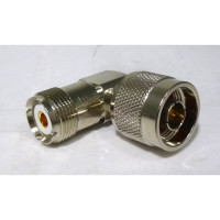 RFP7330-RA Type-N Male to UHF Female Right Angle Between Series Adapter