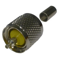 RFU-508-X RF Industries UHF Male Crimp (PL259) Connector for Cable Group X
