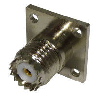 RFU-603 RF Industries Mini UHF Female Chassis Mount Connector