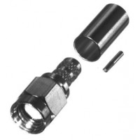 RP-3000-C1 RF Industries Reverse Polarity SMA Male Crimp Connector for Cable Group C1