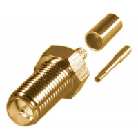 RP-3050-1C1 RF Industries Reverse Polarity SMA Female Crimp Connector for Cable Group C1