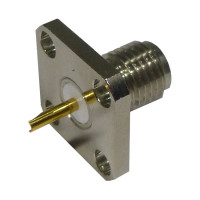 RSA-3271 RF Industries SMA Female 4 Hole Panel Mount Connector