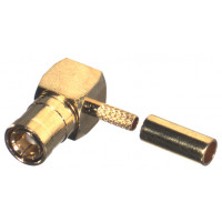 RSB-4010-1B RF Industrial Right Angle SMB Male Crimp Connector for Cable Group B