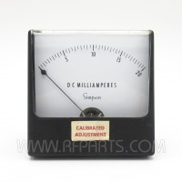 1227 Simpson Panel Meter 0-20 DC Milliamperes (Pull)