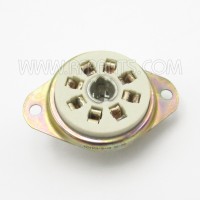 PL3-5-13 Unglazed Ceramic 8-Pin Tube Socket (NOS)