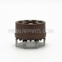 8 Pin Phenolic Tube Socket PCB Mount
