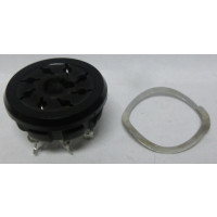 SK8P Amphenol Plastic with Chassis Ring 8 Pin Octal Socket (NOS)