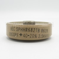 SPHHR682TB HEC Doorknob Capacitor 6800pf 2.5Kv -20/40% (Pull)