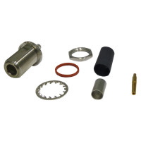 TC-240-NF-BH Times MIcrowave Type-N( Female Bulkhead Crimp Connector for Cable Group X (NOS)