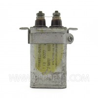 TJU6020G Cornell-Dubilier Oil-Filled Capacitor 2mfd 600Vdc (Used)