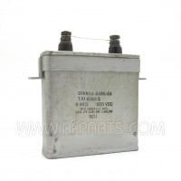 TJU6080G Cornell-Dubilier Oil Filled Capacitor 8mfd 600vdc (Pull)