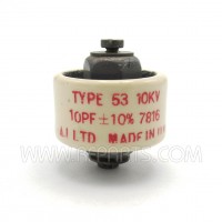 Type-53 A.I. LTD Doorknob Capacitor 10pf 10kv 10% (Pull)