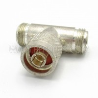 UG107B/U Winchester IN Series TEE Adapter Type N Male to Type N Double Female (Pull)