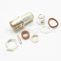 UG-160A/U Amphenol Type-N Straight Bulkhead Clamp Connector (082-67) (Early Version)