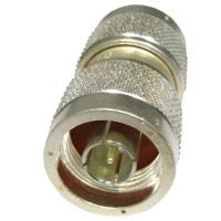 UG57B/U Amphenol Silver Plated In-Series Adapter Type-N Male to Male Barrel (NOS)