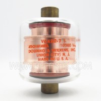 VC450-7.5 Dolinko & Wilkens Fixed Vacuum Capacitor 450pf 7kv (Pull)