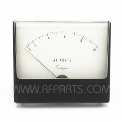 Simpson 0-10 AC Volt Meter (Pull)