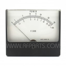 Simpson Power / VSWR Panel Meter 0-40 / 1-100 for Gates Radio (Pull)