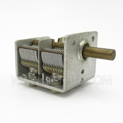 075-025 Jackson Brothers Duel Section Variable Capacitor 15-375pf 500v (NOS)