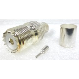 1-SO239-400 UHF Female Crimp Connector