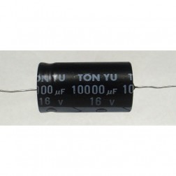 10000-16A Electrolytic Capacitor, 10000 uf 16v, Axial Lead, Tonyu