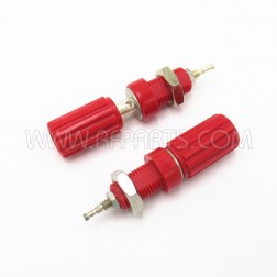111-0102-001 EF Johnson Red Binding Post Terminals 15 Amp