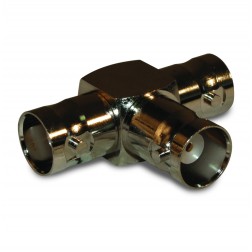 112455 Amphenol BNC Triple Female Tee In-Series Adapter