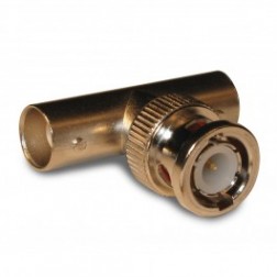 112461 Amphenol BNC Male to Double Female Tee In-Series Adapter